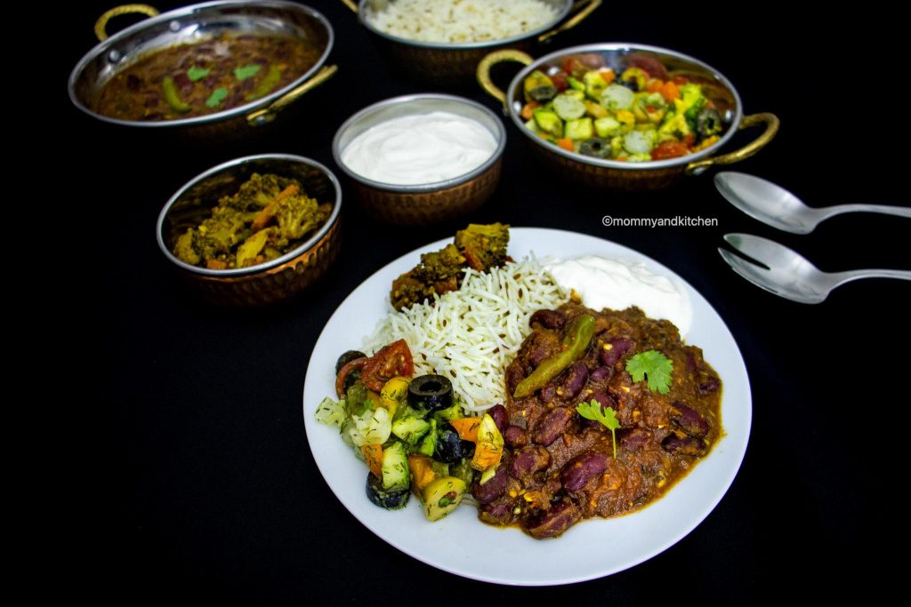 Red Kidney Beans Curry and Rice