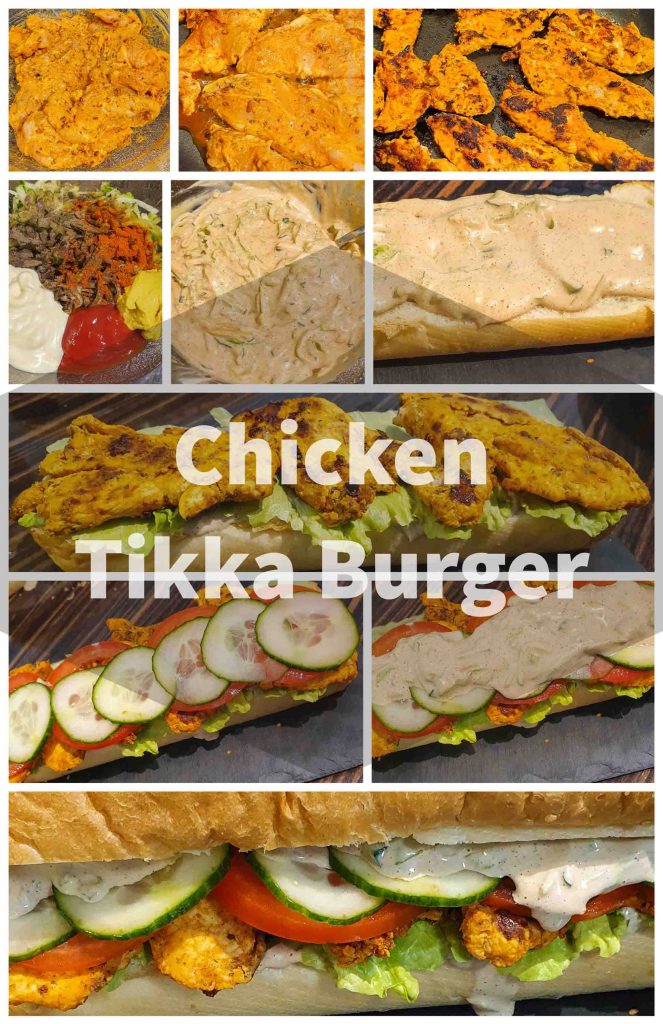 Recipe Pictorials for Chicken Burger