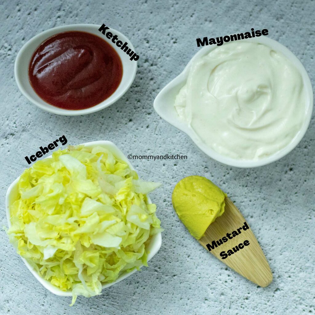 Ingredients for Burger Sauce
