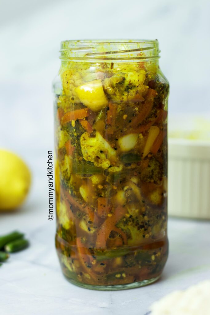 Store this instant achar in a glass jar up to few months