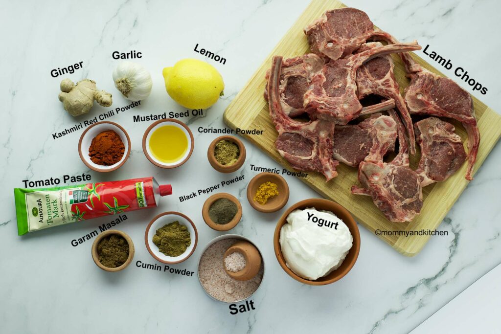 Ingredients for Chops