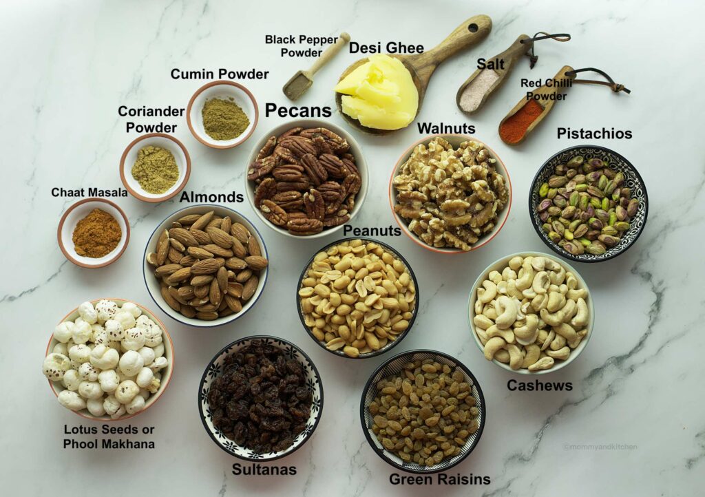 Ingredients Spicy Mixed Nuts